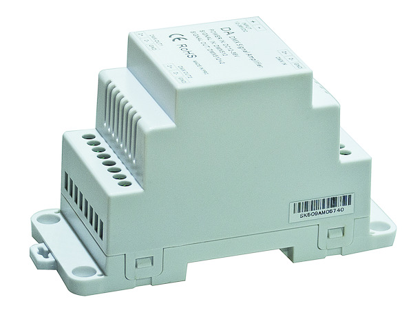 Amplificatore cablato linea DMX512 da 1IN-2OUT (distanza massima 2x100m) Alim 5-24V,DIN RAIL LIFE512