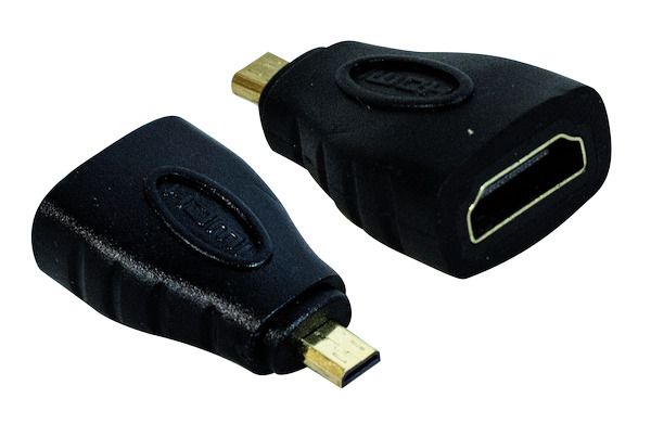 ADATTATORE SP.MICRO HDMI (D) - PR.HDMI  (A) DORATO
