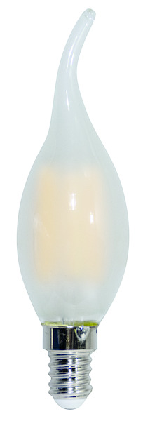 LAMPADA LED C.FIAMMA CF35, serie Filament Frost, E14, 6.5W,FA320°,2700K, 220Vac,LM806,CRI80, 35*123mm