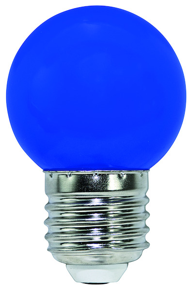 LAMPADA LED MINIGLOBO G45 CLR, E27, 2W, 240°, Luce Blu, 220Vac, 45*70mm BOX