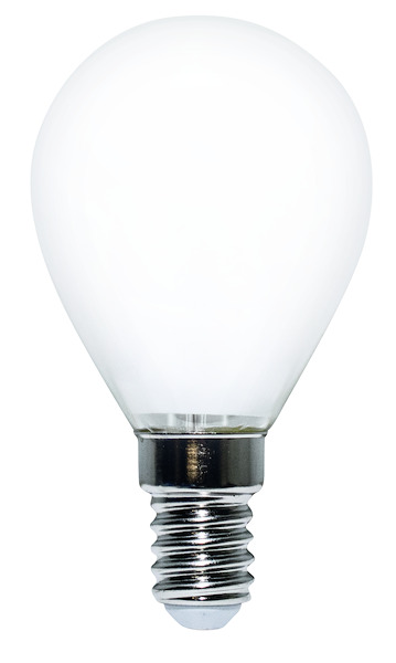 LAMPADA LED G45 serie Filament Milky, E14, 7W, FA320°, 2700K, 220Vac, LM1000, CRI80,  45*80mm, Classe D