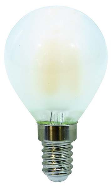 LAMPADA LED G45 serie Filament Frost, E14, 4.5W, FA320°,2700K,220Vac,LM470,CRI80, 45*80mm, Box