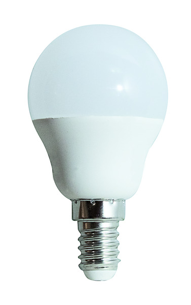 LAMPADA LED MINISFERA G45 ST, E14, 6.5W, FA270°, 3000K, 220Vac, LM806, CRI80, 45*82mm BOX