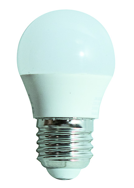 LAMPADA LED MINISFERA G45 ST, E27, 6.5W, FA270°, 3000K, 220Vac, LM806, CRI80, 45*77mm BOX