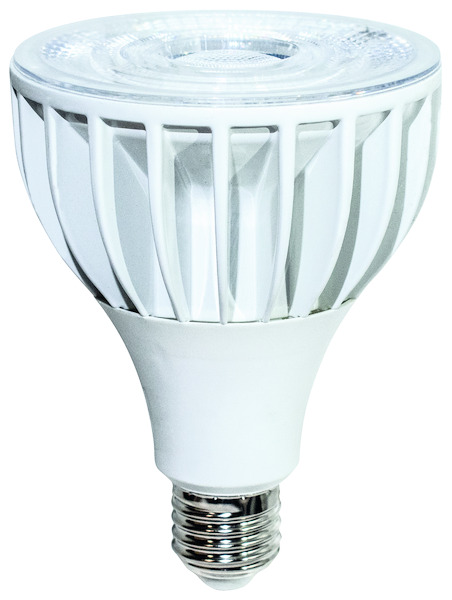 LAMPADA LED PAR30 IP20, E27, 28W, 24°, 3000K, 220Vac, LM2700 (F.T.), CRI80, 96x128mm, BOX