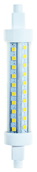 LAMPADA LED R7s-L118, 10W, 360°, 3000K, 220Vac,  1000LM, CRI80, 118*22mm, BOX