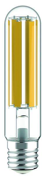 LAMPADA LED T46 serie Filament Trasparente, IP65, E40, 38W, FA320°, 3000K, 220Vac, LM7200, CRI70, 46*207mm