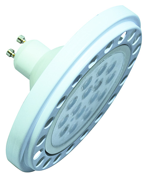 LAMPADA LED AR111 MULTILED, GU10, 15W, BA30°, 3000K, 220Vac, LM1500 (F.T.), CRI80, 111*60mm, BOX