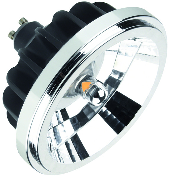 LAMPADA LED AR111, GU10, 15W, BA30°, 3000K, 220Vac, LM1500 (F.T.), CRI90, 111*78mm, BOX