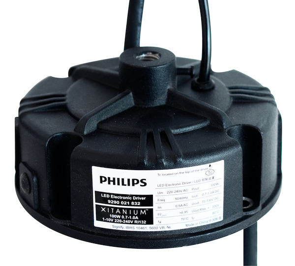 TRASFORMATORE Philips Dimmerabile (1-10V) per LED 100W, 700-1000mA, 70-130Vdc, In:85-305Vac, IP65, adatto per 39.9HU21009*