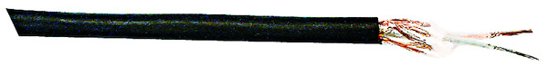 CAVO COASSIALE SCHERMATO 2x0.35, NERO, BC (Rame Rosso), Diametro 5,5mm, Classe Fca, MATASSA 100M