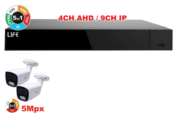 KIT XVR 4CH + 2 Telecamere 5Mpx 1/3" CMOS (75.AHD7004V2+75.AS80237U3Wx2)%%%_substitutiveMessage_%%%75.AHD7004K2 KIT XVR 4CH + 2 Telecamere 5Mpx 1/3" CMOS (75.AHD7004V2+75.AS80237U3Wx2)%%%_substitutiveMessage_%%%75.AHD7004K2