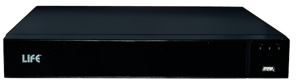 NVR 16CH-8Mpx, 16 POE 25fps/CH H265+, Video Out 4K HDMI/VGA, Banda max 120 MB ,HDD NON INCLUSO