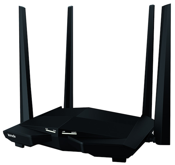 Router Wireless AC10U a doppia banda 1200Mbps 802.11ac, 4x5DBI,  3x1000Mbps LAN, porta USB, TENDA