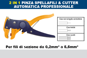 PINZA SPELLAFILI AUTOMATICA PROFESSIONALE DA 0,2-5,5mm²