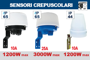 INTERRUTTORI CREPUSCOLARI