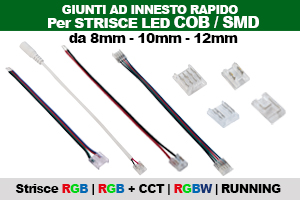 Connettori per Strip LED