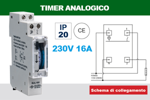 TIMER ANALOGICO 230V 16A