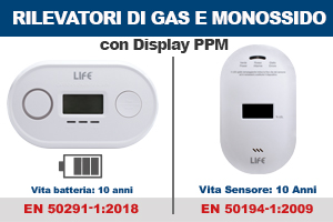 Rilevatori di GAS e Monossido