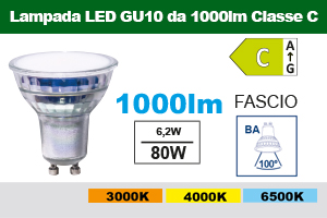 GU10 da 1000lm Classe C
