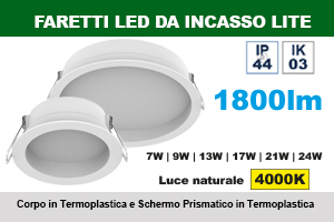 FARETTO LED ROTONDO DA INCASSO LITE