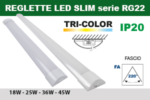 REGLETTA LED SLIM serie RG22