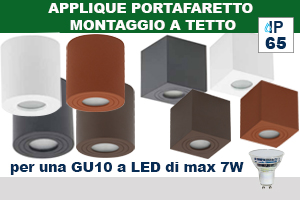 APPLIQUE PORTAFARETTO montaggio a Tetto