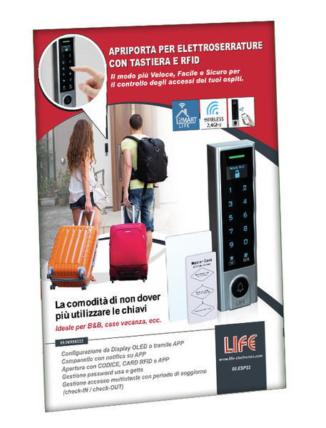 ESPOSITORE LIFE DA BANCO IN CARTONE PER APRIPORTA ED ELETTROSERRATURE 39.9WI50222 ESPOSITORE LIFE DA BANCO IN CARTONE PER APRIPORTA ED ELETTROSERRATURE 39.9WI50222