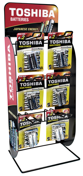 ESPOSITORE IN METALLO DA BANCO TOSHIBA 2X3 ESPOSITORE IN METALLO DA BANCO TOSHIBA 2X3