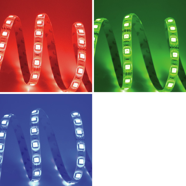 Striscia RGB 60LED/m, 5050 IP20, 12V 10w/m, configurazione R/G/B, PREZZO per 5m - PCB 10mm Striscia RGB 60LED/m, 5050 IP20, 12V 10w/m, configurazione R/G/B, PREZZO per 5m - PCB 10mm