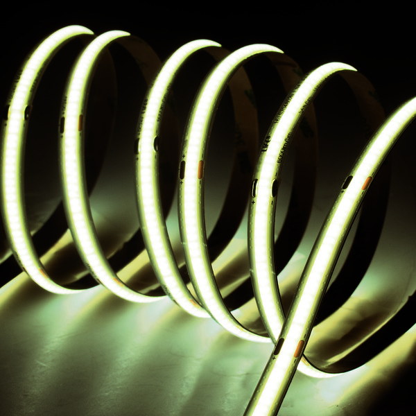 Striscia LED COB, IP20, 12V 10,8W/m, L.NATURALE 4000K ±5%, 1100lm/m, CRI90 PREZZO per 5m  - PCB 8mm