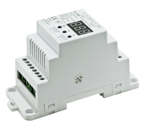 Ricevitore Dimmer Triac a taglio di fase, da DMX512 a 2CH 230V~, 240W LED, In.230V~, DIN RAIL LIFE512 Ricevitore Dimmer Triac a taglio di fase, da DMX512 a 2CH 230V~, 240W LED, In.230V~, DIN RAIL LIFE512