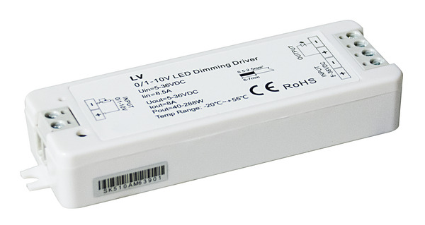Ricevitore Dimmer monocolore, da 0-10V a 1CH Dimmer 12V(96W)/24V(192W) 8A*1CH LIFE512