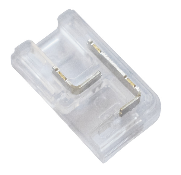 Giunto corto ad L ad innesto rapido, per strisce LED COB & SMD PCB 8mm Giunto corto ad L ad innesto rapido, per strisce LED COB & SMD PCB 8mm