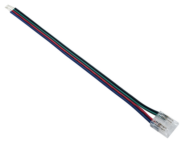 Cavetto alimentazione con giunto ad innesto rapido, per strisce LED COB RGB / RUNNING /CCT PCB da 10mm L10cm Cavetto alimentazione con giunto ad innesto rapido, per strisce LED COB RGB / RUNNING /CCT PCB da 10mm L10cm