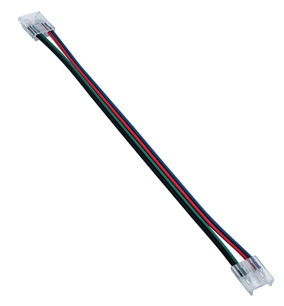 Giunto flessibile ad innesto rapido con cavetto 10cm in mezzo, per strisce LED COB RGB / RUNNING/ CCT PCB da 10mm Giunto flessibile ad innesto rapido con cavetto 10cm in mezzo, per strisce LED COB RGB / RUNNING/ CCT PCB da 10mm