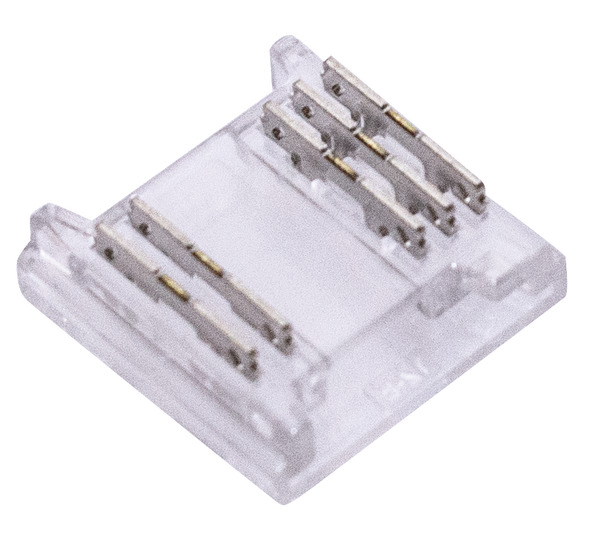 Giunto SLIM ad innesto rapido, per strisce LED COB RGBW PCB da 12mm Giunto SLIM ad innesto rapido, per strisce LED COB RGBW PCB da 12mm