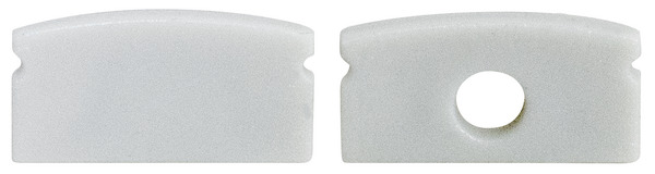 SET 10pz Tappo di chiusura per profilo alluminio 16.LTP5011, 5pz senza foro + 5pz con foro SET 10pz Tappo di chiusura per profilo alluminio 16.LTP5011, 5pz senza foro + 5pz con foro
