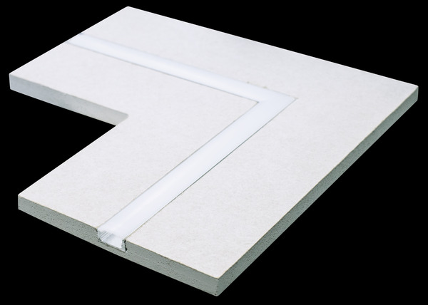 Giunto ad L su piano orizzontale per profilo 16.LTP7316KS5 Made in Italy