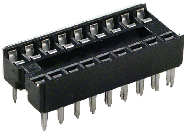 ZOCCOLI NORM.  8 PIN Pas.2.54