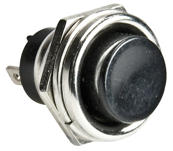 PULSANTE NERO  3A 125Vac NORM. APERTO