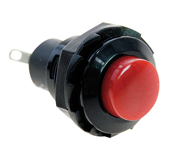 PULSANTE ROSSO 3A-125Vac NORM.APER.PVC