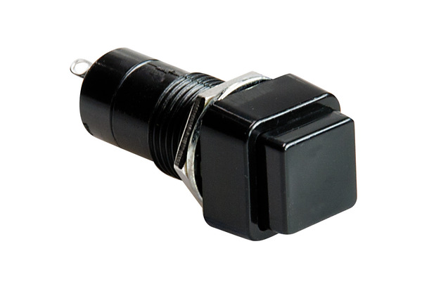 PULSANTE NERO 3A 125Vac ON-OFF STABILE IN PVC