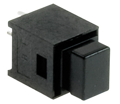 MICROPULSANTE 4 PIN 16mm BOTTONE NERO 10x10mm