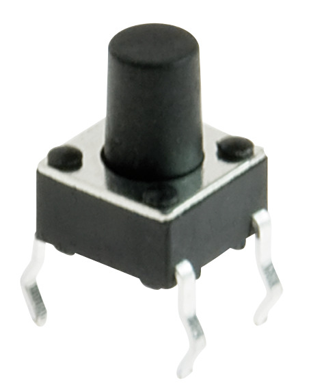 MICROPULSANTE 4 PIN h=8,0mm (6x6mm) BLK