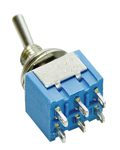 DOPPIO DEVIATORE MINIATURA 6A 125VAC ON-ON T.S.