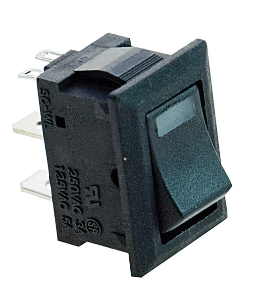 INTERRUTTORE 3A 250V CON LED VERDE INTERRUTTORE 3A 250V CON LED VERDE