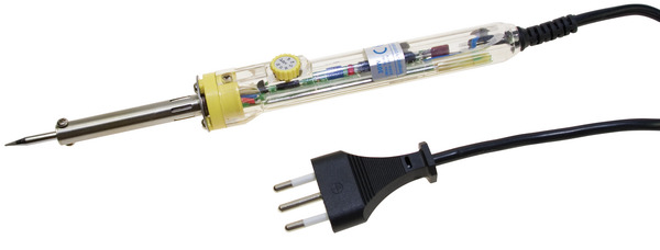SALDATORE TRASPARENTE CON REGOLAZIONE DI TEMPERATURA Mod.0708, 30-50W, 200°C - 450°C SALDATORE TRASPARENTE CON REGOLAZIONE DI TEMPERATURA Mod.0708, 30-50W, 200°C - 450°C