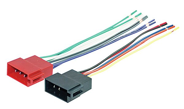 KIT CONNETTORI ISO Maschi per AUTORADIO NERO/MARRON