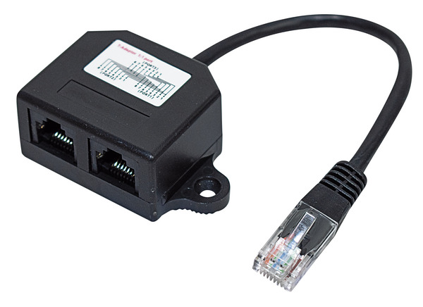 ADATTATORE PLUG RJ45 SDOPPIATORE 2 x RJ45 1:1 ADATTATORE PLUG RJ45 SDOPPIATORE 2 x RJ45 1:1